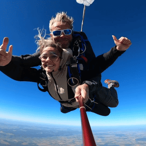 Baptême de saut en parachute en tandem